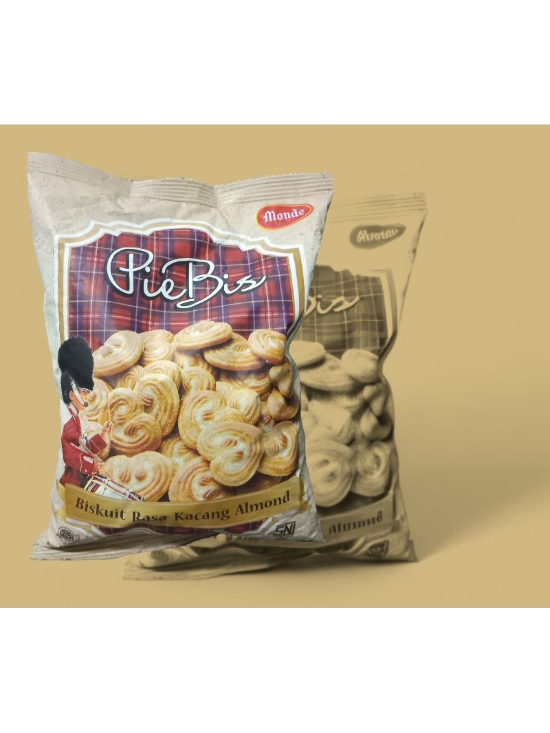 Jual PIEBIS BISKUIT KACANG ALMOND 40gr isi 10pcs | Shopee Indonesia