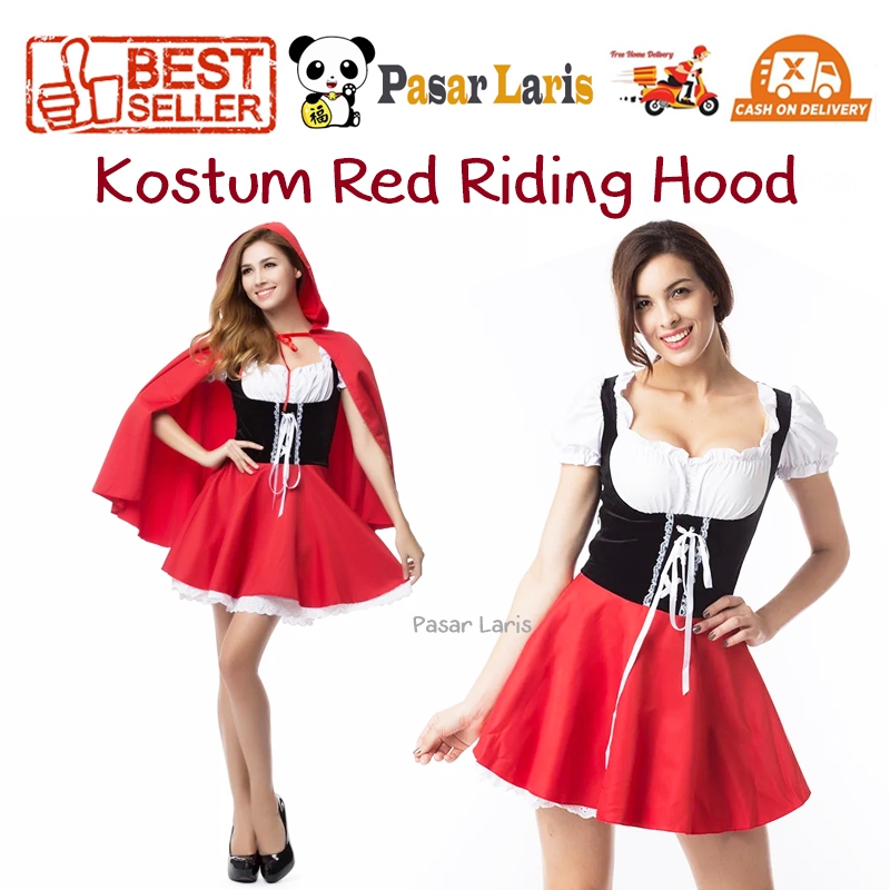 Jual Kostum Red Riding Hood Wanita Dewasa Baju Negara Italia Italy ...