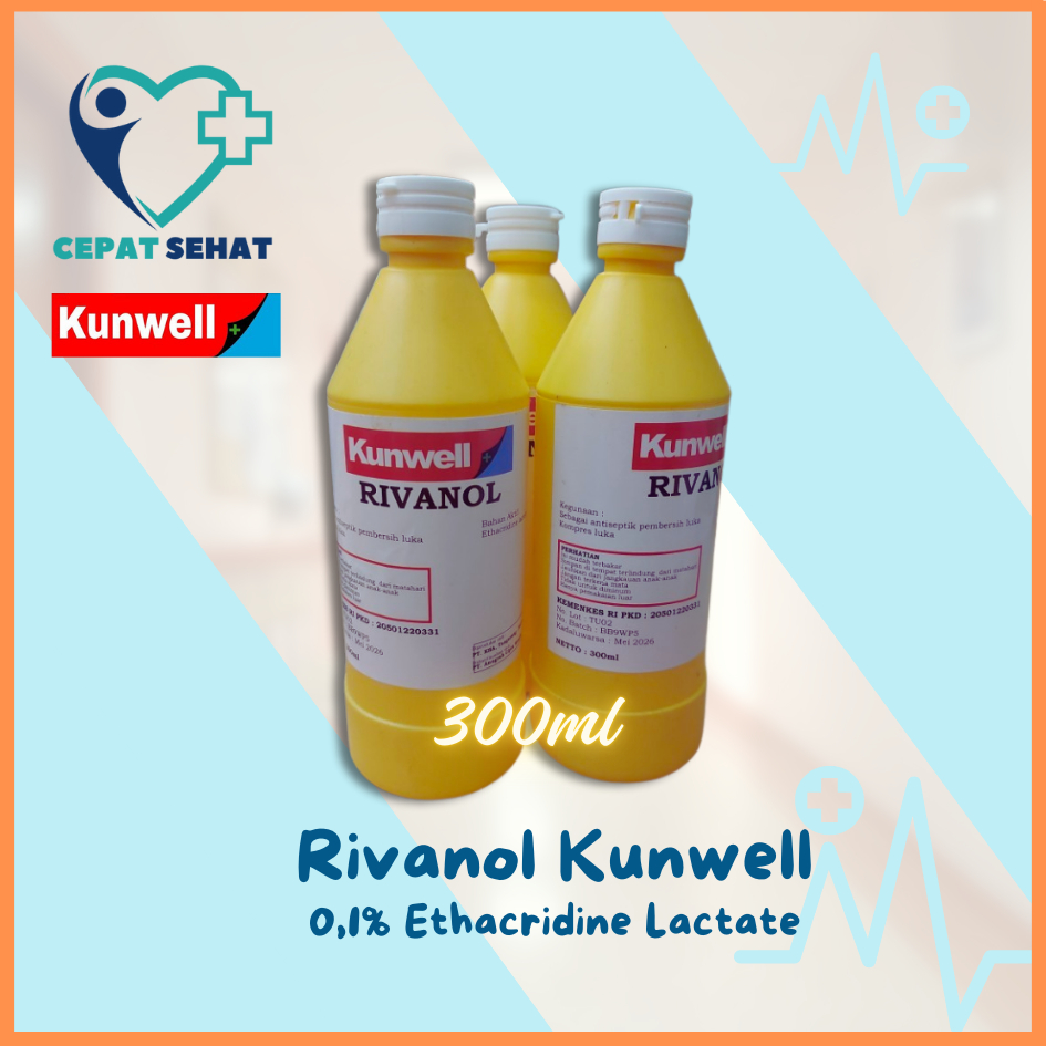 Jual Rivanol Pembersih Luka 300ml KUNWELL | Shopee Indonesia
