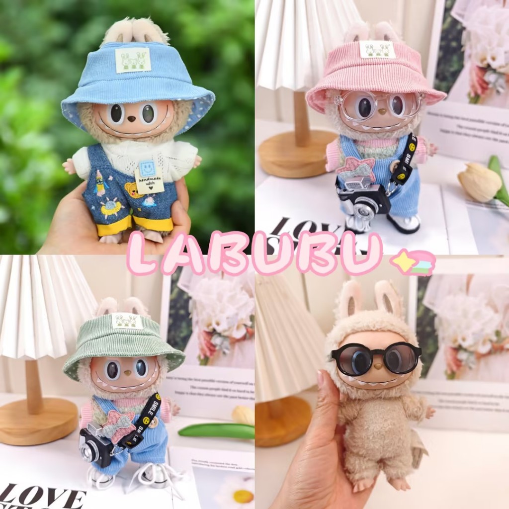 Jual READY POP - MART 17CM BONEKA LABUBU MACARON Labubu BONEKA BAJUNYA ...