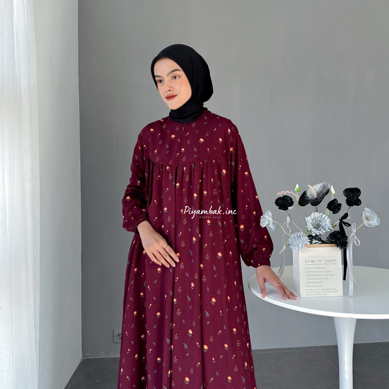 Jual GAMIS INARA motif rayon premium | Shopee Indonesia