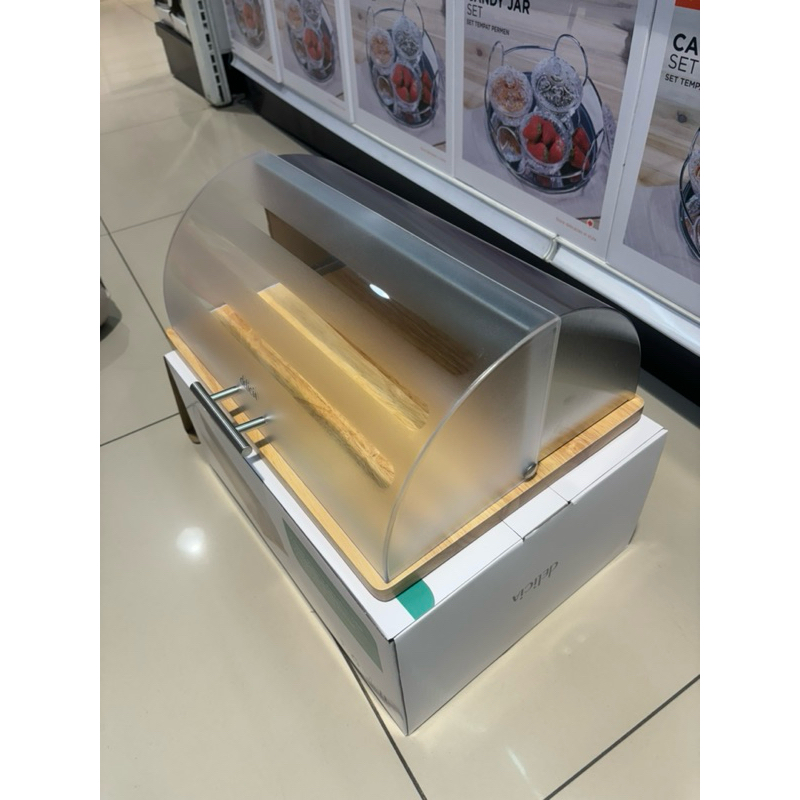 Jual Delicia Tempat Roti Dengan Tutup Transparan/Tempat Roti Dengan ...