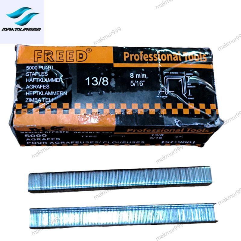 Jual isi staples gun ukuran 13/8 / 5/16 inch per 1 dus | Shopee Indonesia