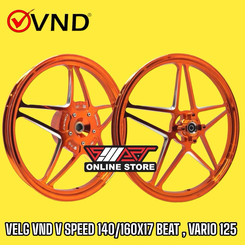 Jual VND Velg Racing V Speed V2 140x17 & 160x17 - Vario 125 / Vario 150 ...