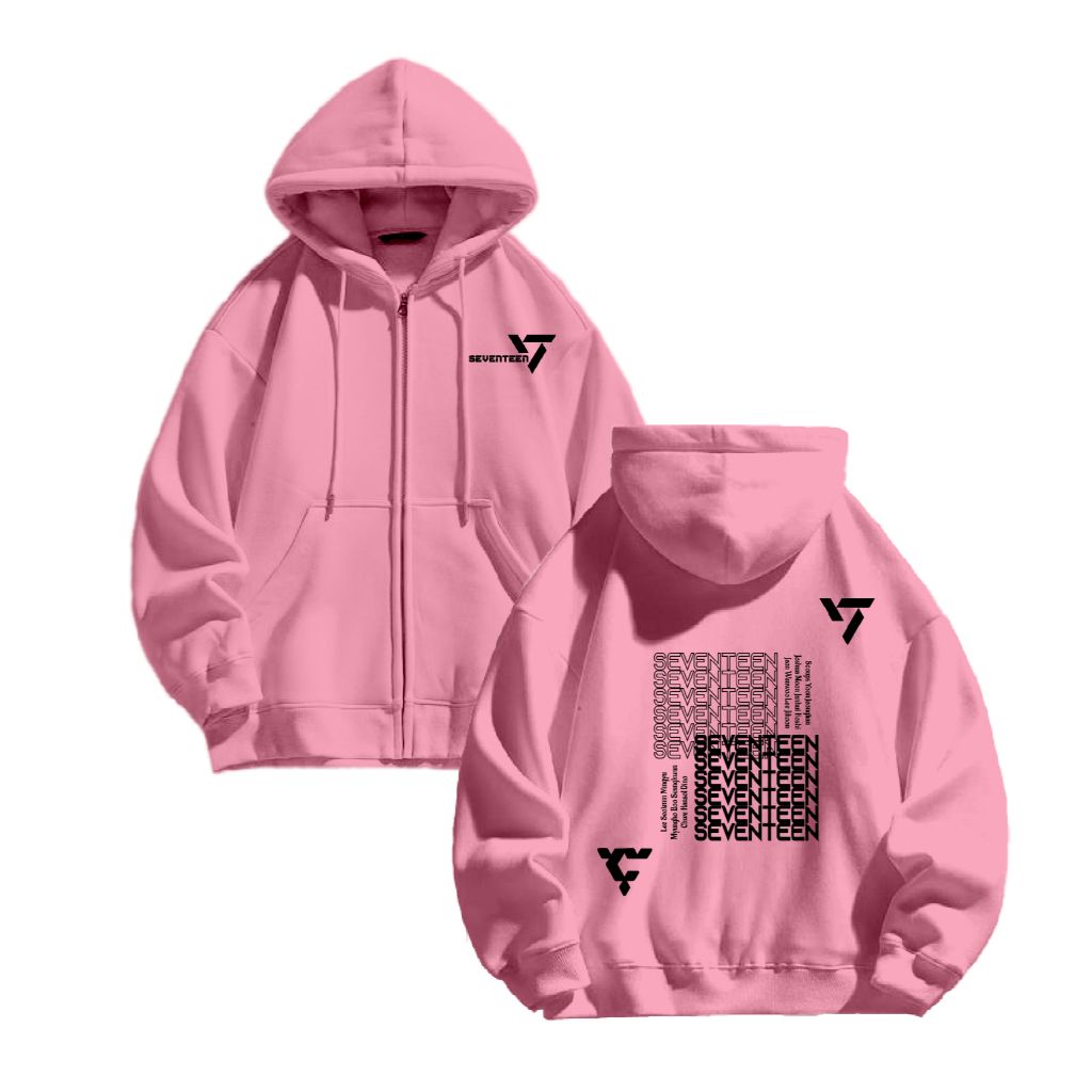 Jual WGUD'S Jacket Hoodie Zipper Seventeen Unisex Pria Wanita