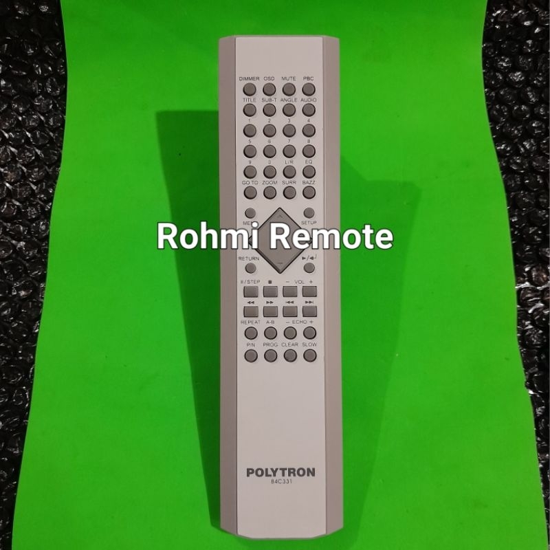 Jual REMOTE REMOT DVD COMPO POLYTRON 84C331 DIMMER OSD ORIGINAL ASLI ...