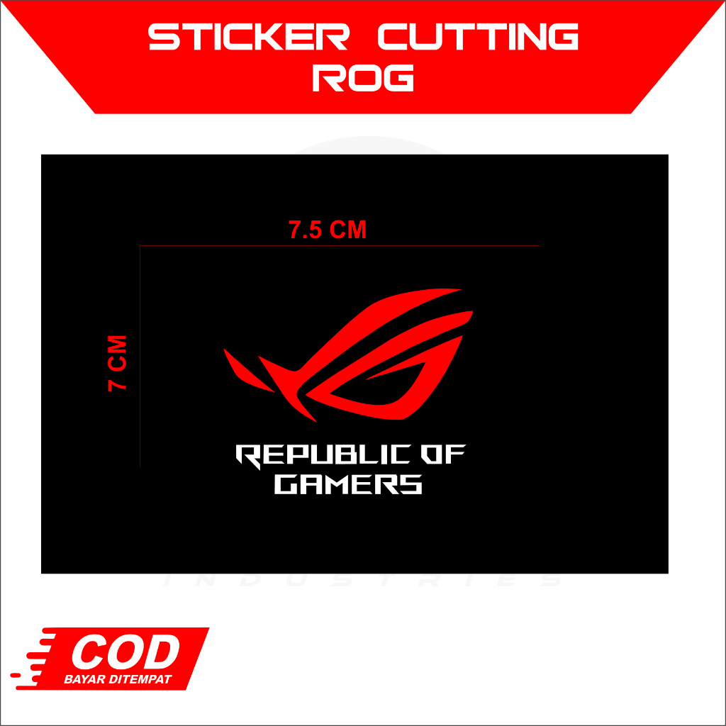 Jual STICKER CUTTING ROG | Shopee Indonesia
