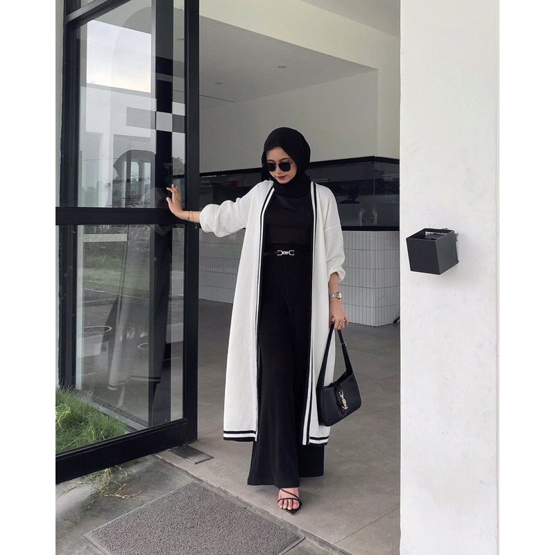 Jual KEYLA Outer Rajut Cardigan Wanita Korean Style Kardigan Panjang ...