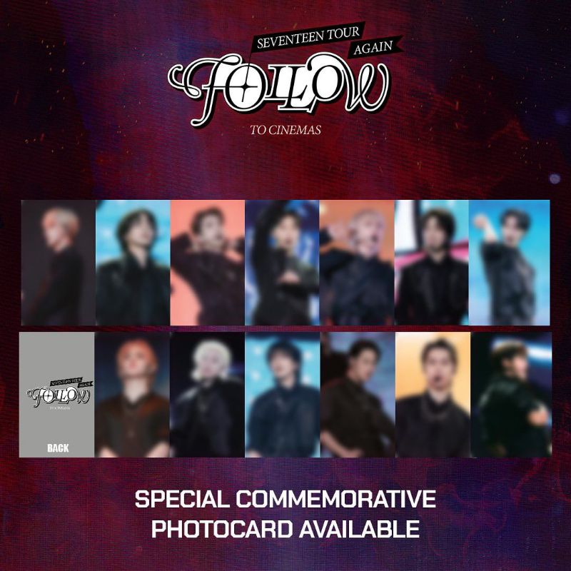 SEVENTEEN FOLLOW TOUR TO CINEMA CGV WEEK 2 BENEFIT PHOTOCARD