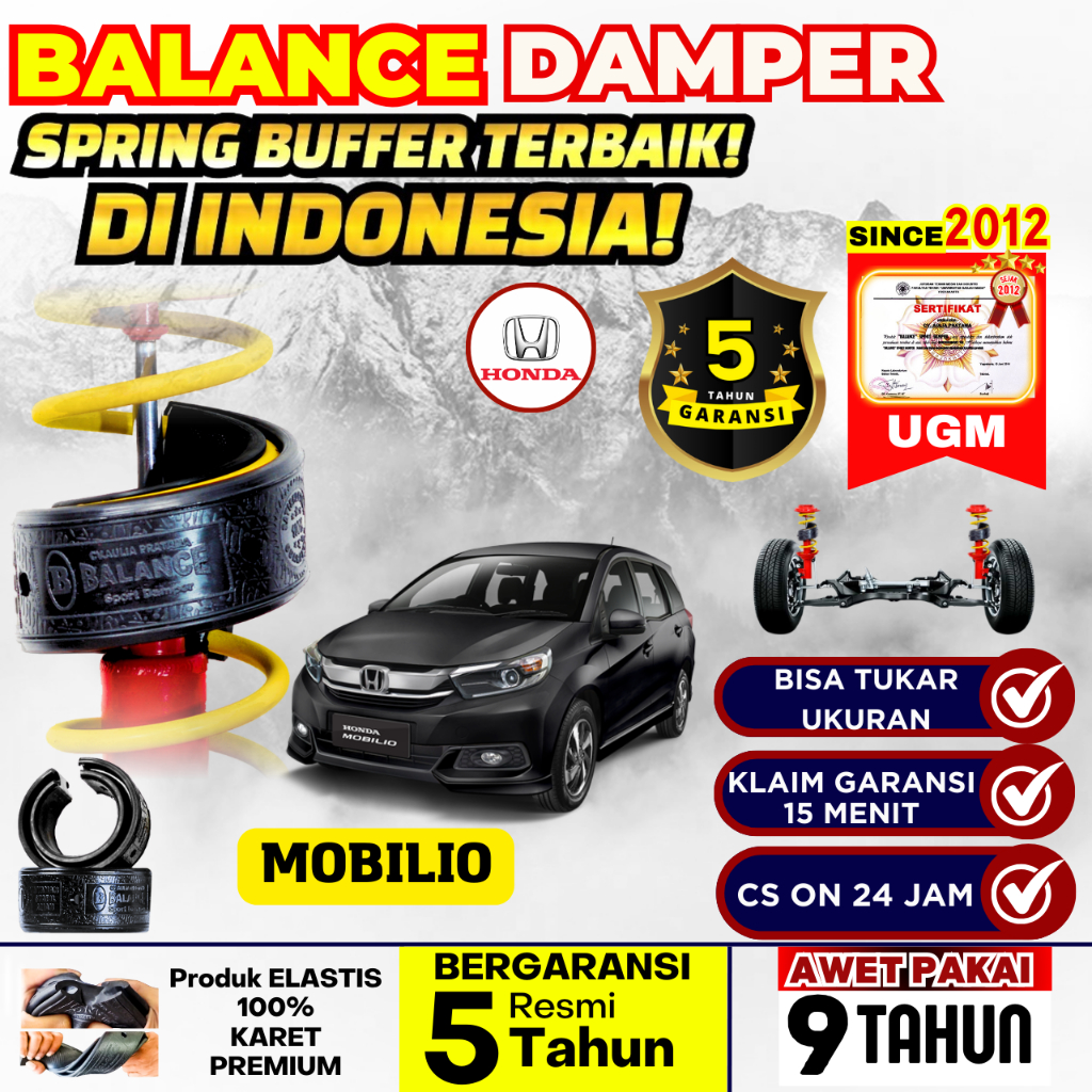 Jual BALANCE Spring Buffer Shock Khusus MOBILIO Damper Per Mobil ...