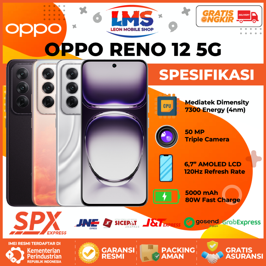 Jual OPPO Reno 12 5G [12GB+256GB] - Garansi Resmi 1 Tahun | Shopee ...