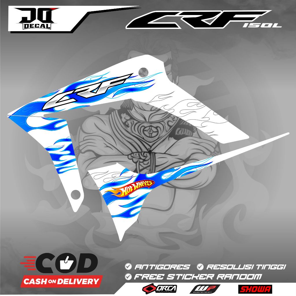 Jual STRIPING VARIASI HONDA CRF 150L MOTIF API FIRE K6 | Shopee Indonesia