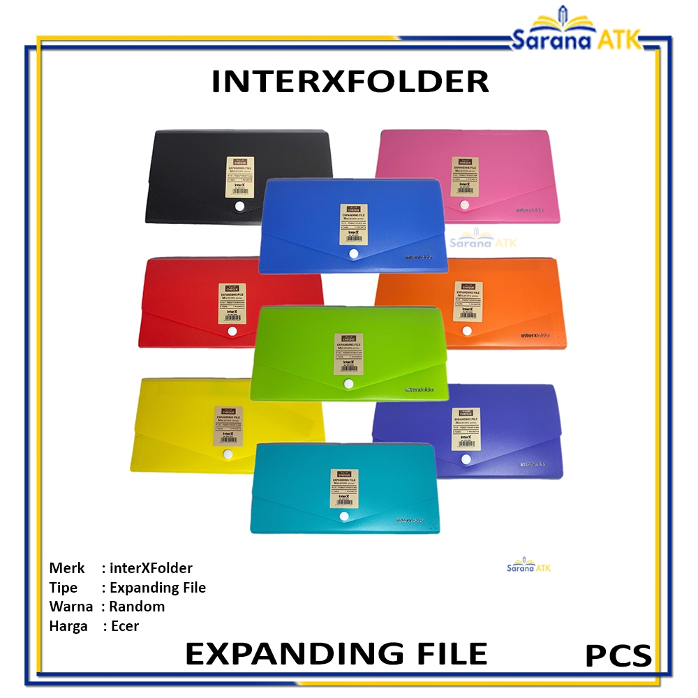Jual INTERX - Expanding File Cheque 7 Pocket Warna Random - Pcs ...