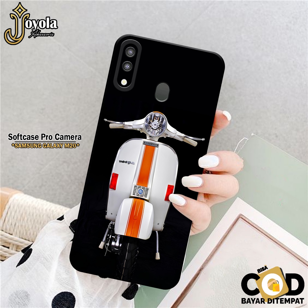 Jual JOYOLA Case Samsung Galaxy M20 Fahion Case Vespa Softcase
