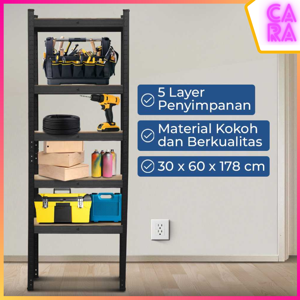 Jual Rak Susun Besi Multifungsi 5 Tingkat Iron Steel Storage Rack ...