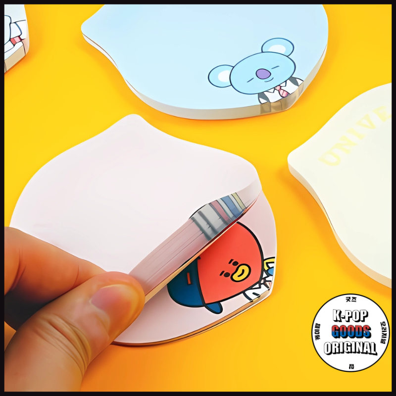 Jual Official BT21 1-Stage Sticky Note Mang Shooky Chimi Koya Cookie ...