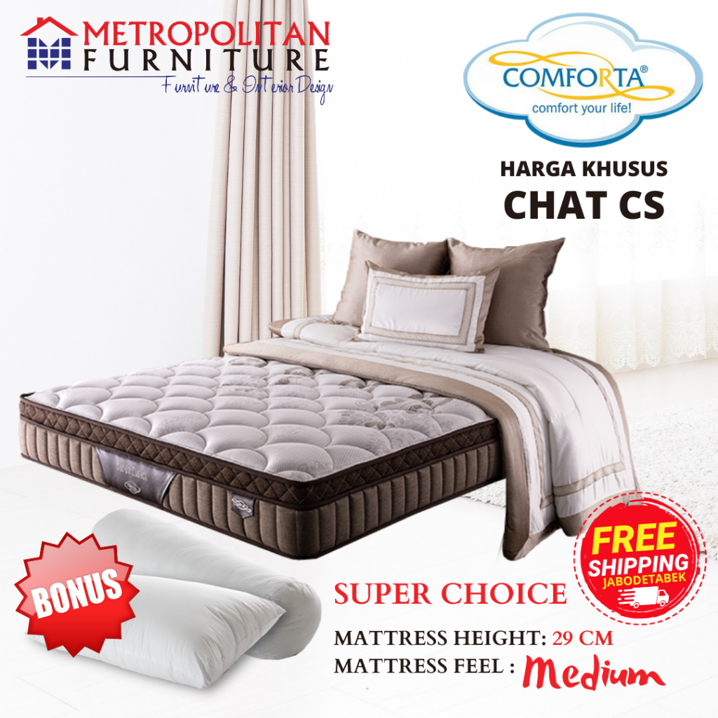 Jual Kasur SpringBed Comforta Super Choice / Spring bed matras | Shopee ...