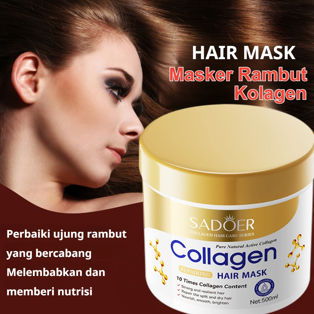 Jual 500ml Collagen Hair Mask Keratin Treatment - Karsell Masker Rambut ...