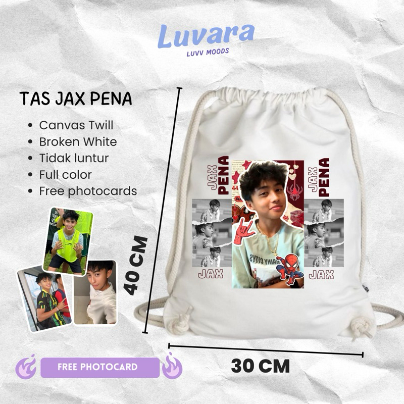 Jual Bundling tas serut + celengan JAX PENA bonus photocards jaxpena ...