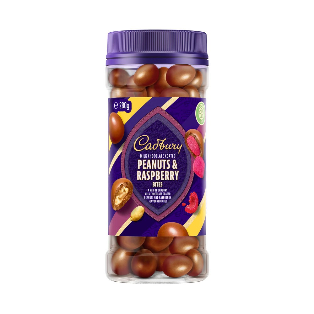 Jual Cadbury Milk Chocolate Coated Peanuts & Raspberry | 280g Australia ...