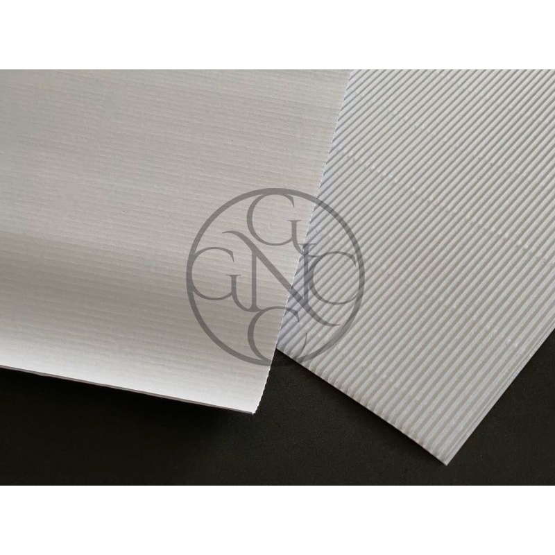Jual kertas alas putih gelombang bentuk persegi / white paper flute ...