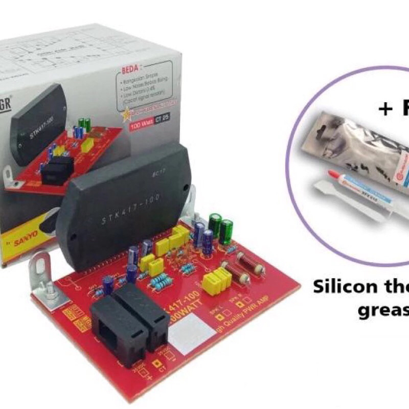 Jual KIT POWER AMPLIFIER STK 417 - 100W 417-100W TANPA HEATSINK BY