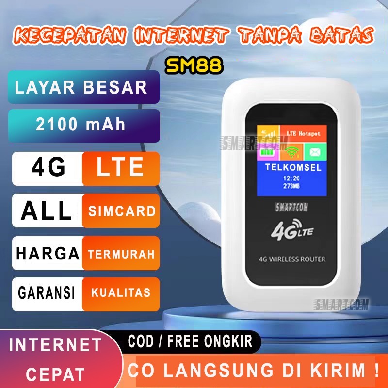Jual SMARTCOM ~ Modem Mifi Wifi SMARTCOM SM88 Unlock All Operator 4G ...