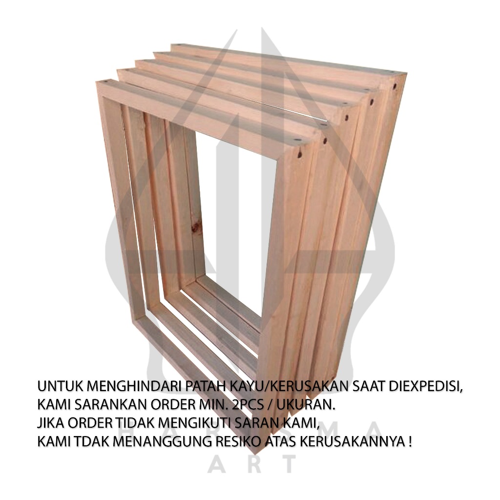 Jual SPANRAM 40x50 cm/FRAME/Rangka untuk Kanvas/Lukisan/Foto (DESKRIPSI ...