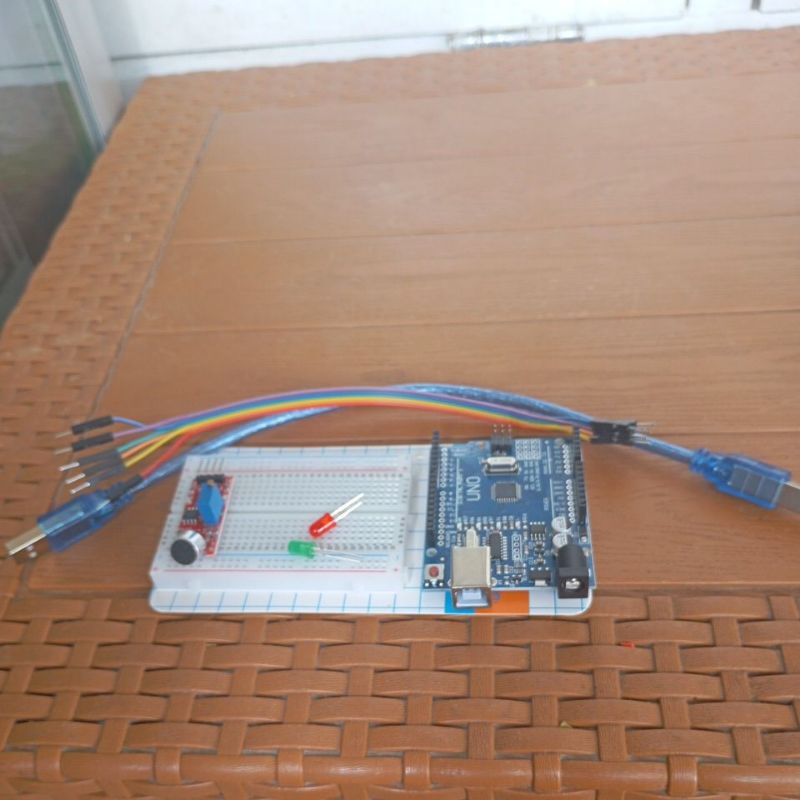 Jual sistem lampu led otomatis Arduino uno sensor suara led | Shopee ...
