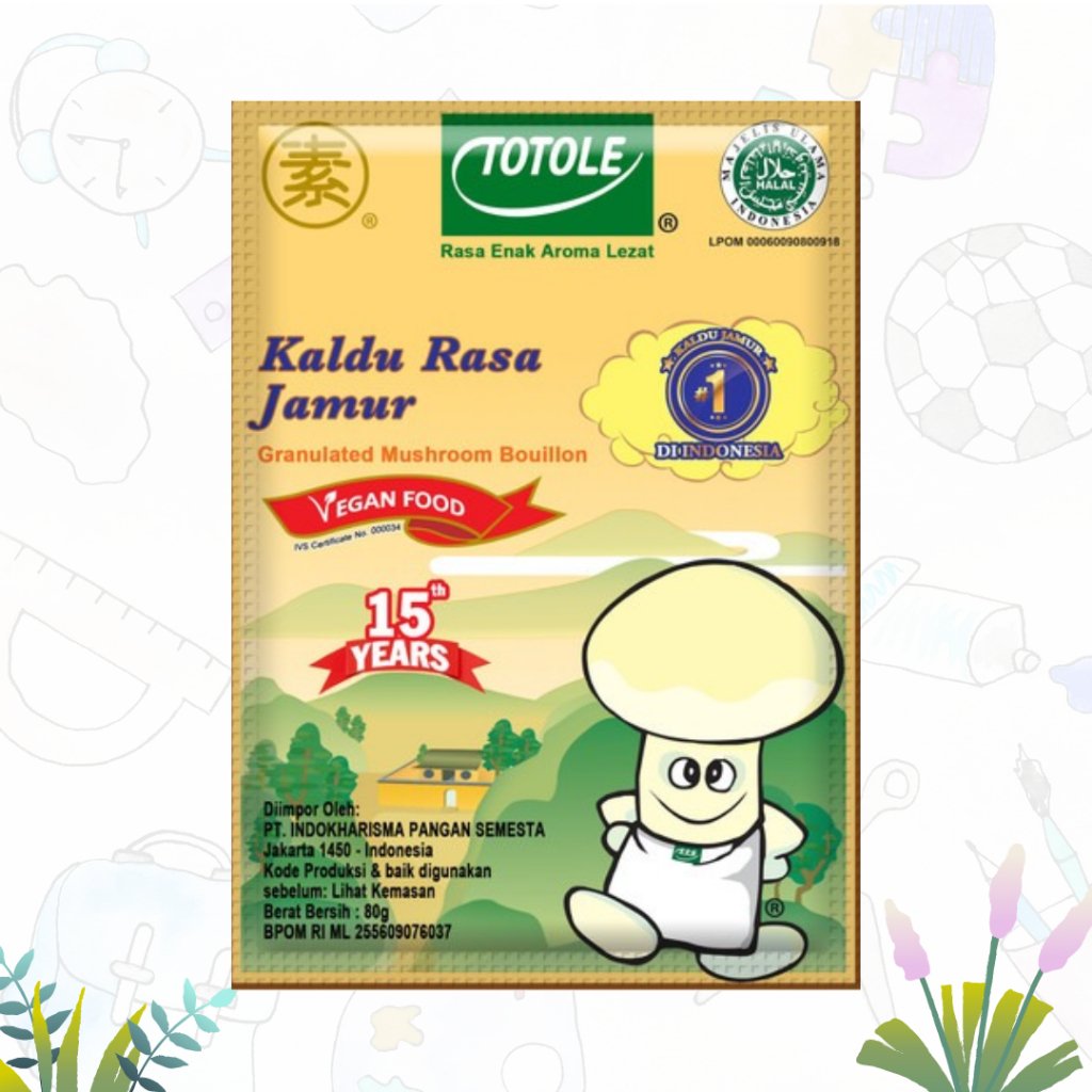 Jual Totole Bumbu Kaldu Rasa Jamur I Penyedap Rasa Jamur 80gr (PCS ...