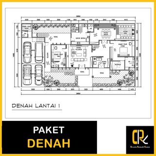 Jual Jasa Desain Denah 2D | Layout Denah Rumah Ruko Toko Gedung Kost ...