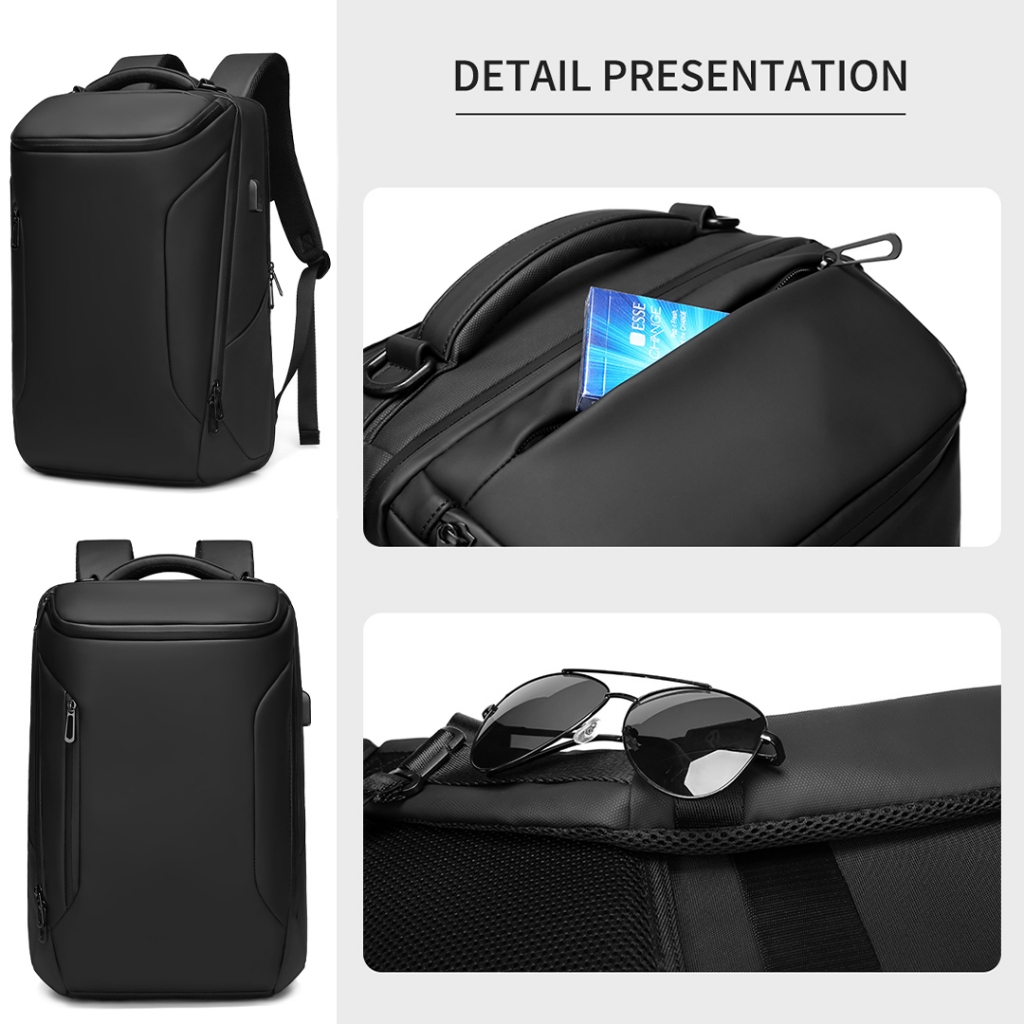 Jual SEA CHOICE Tas Travel Backpack Laptop Bisnis Kain Oxford Hitam ...