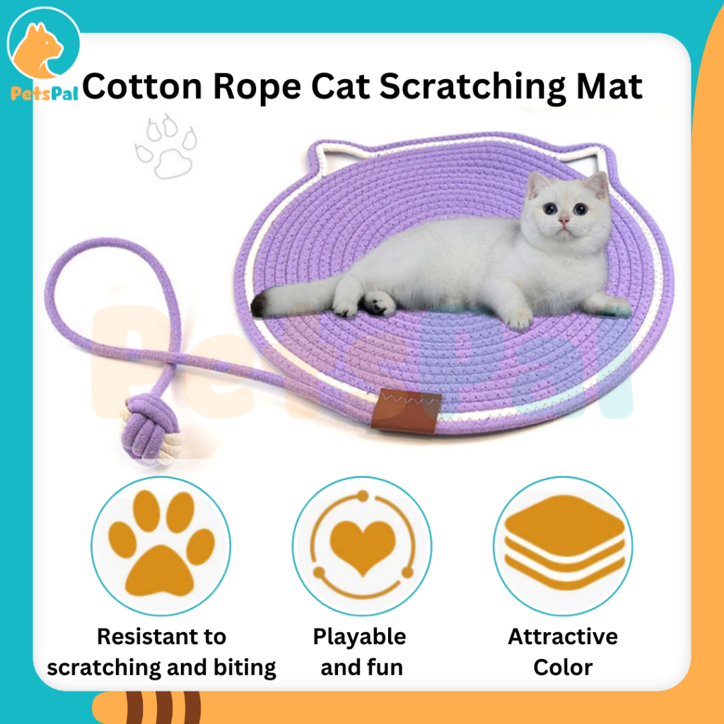 Jual Alas Garukan Tali Katun Kucing Anjing Tali Bola Papan Garukan ...
