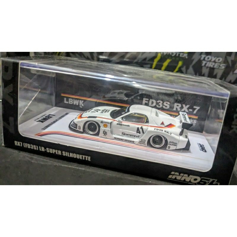 Jual Diecast Inno64 Mazda RX7 RX 7 FD3S LB Super Silhouette White Segel ...