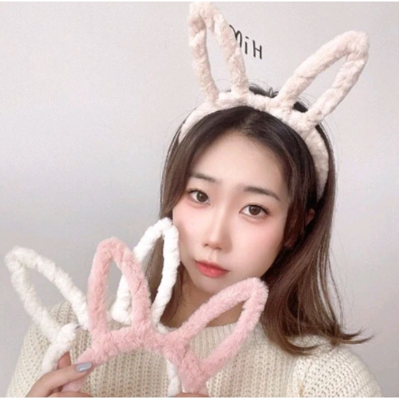 Jual Bando Lucu Karakter Cat Rabbit Bandana Bulu Koran Fashion ...