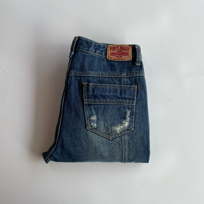 Jual T-REX RIPPED JEANS PANT ORIGINAL SECOND BRAND | Shopee Indonesia