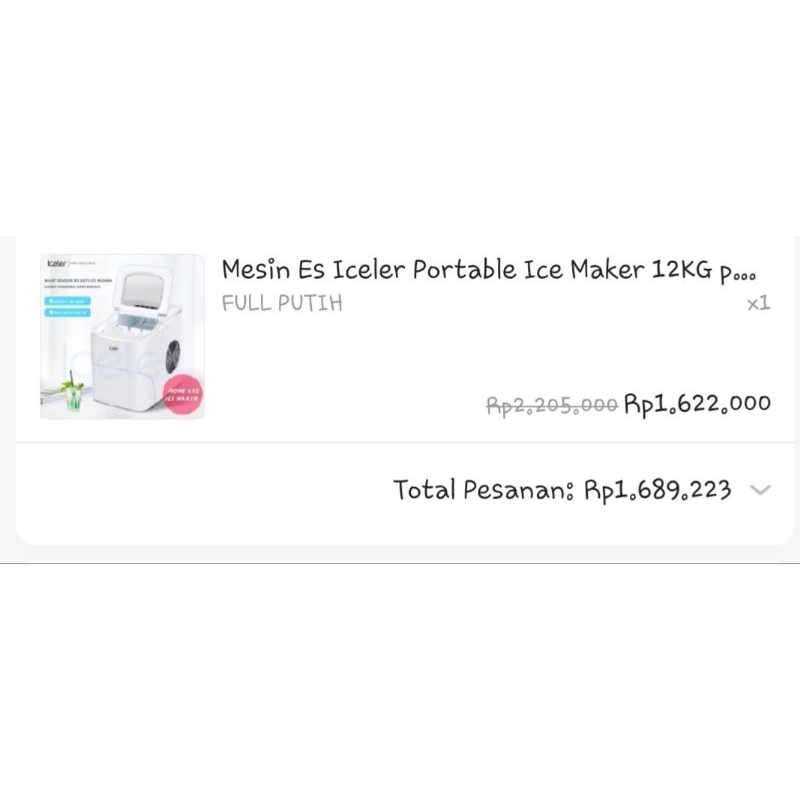 Jual (PRELOVED) Iceler Mesin Es Portable Ice Maker 12 Kg | Shopee Indonesia