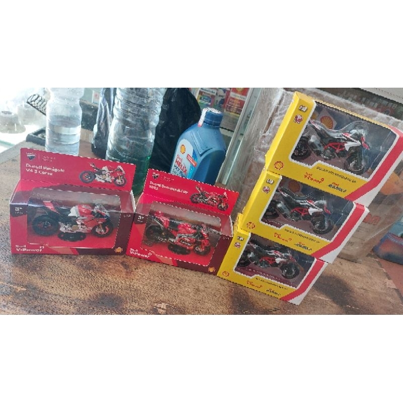 Jual diecast burago shell mainan shell motor dan mobil | Shopee Indonesia