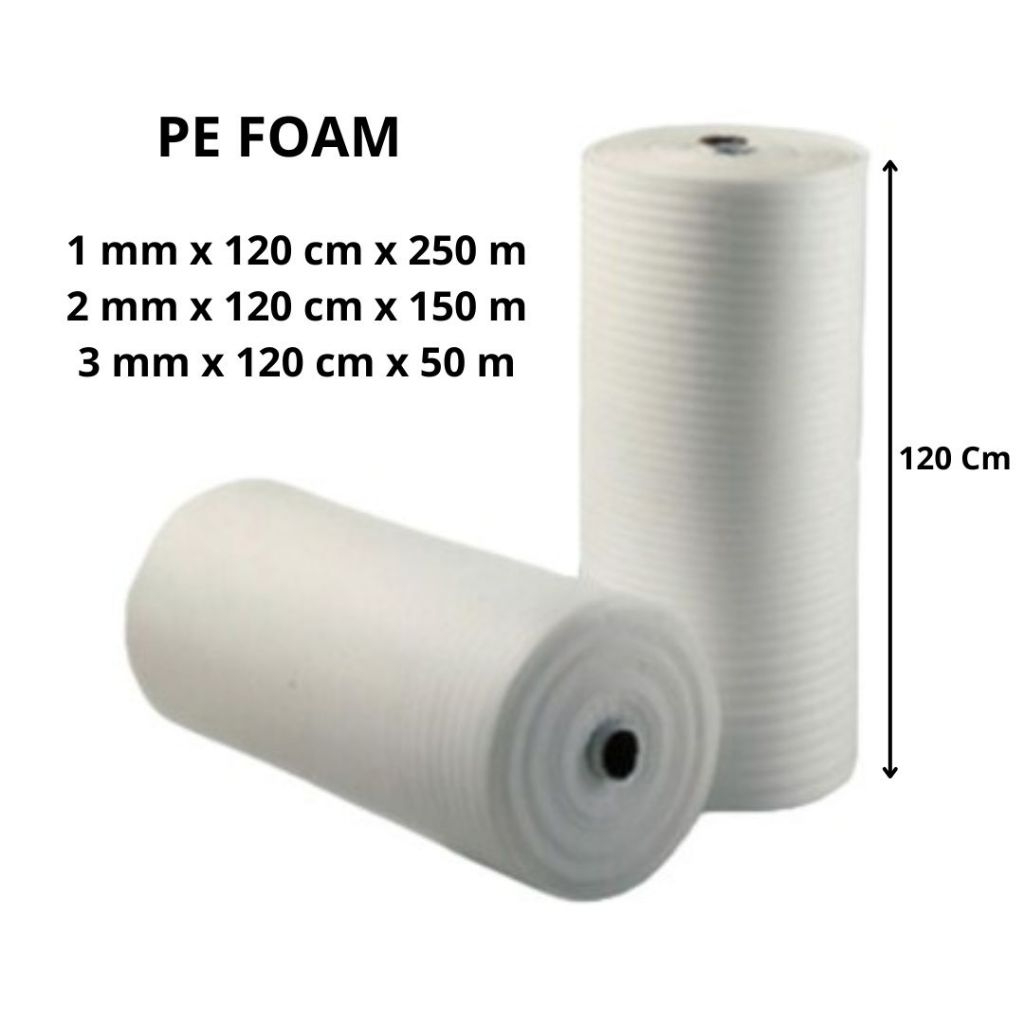 Jual Busa Packing PE Foam L 120 cm x 1 mm s/d 3 mm | Shopee Indonesia