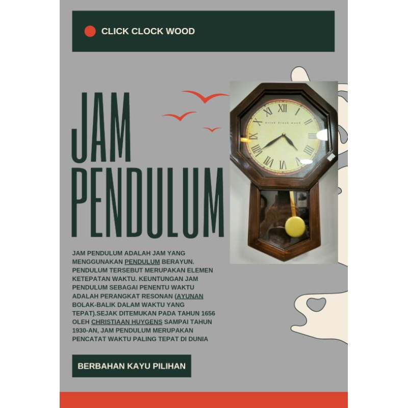 Jual Jam Dinding Pendulum Bandul Kayu(Free ongkir) | Shopee Indonesia