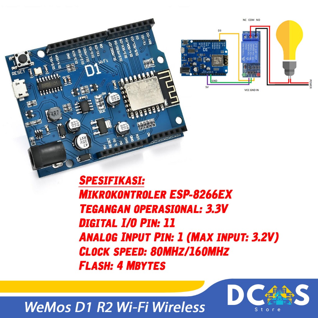 Jual WeMos D1 R2 Wi-Fi Wireless Arduino Development Board Module ...