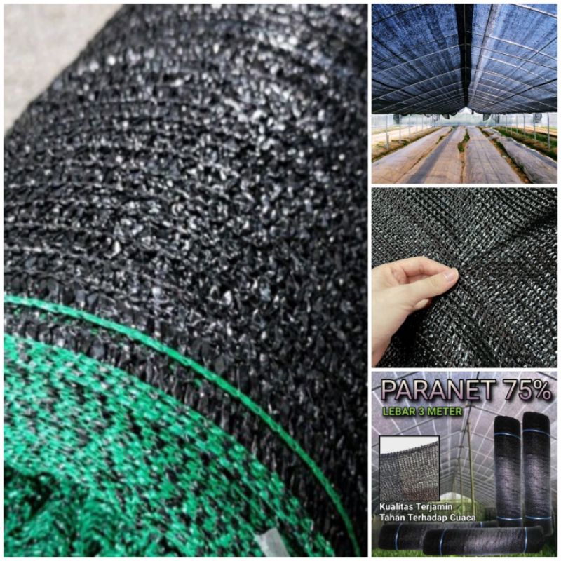 Jual Jaring Paranet 75% Rajut Zig-zag Grade A ( Lebar 3 Meter x Panjang ...
