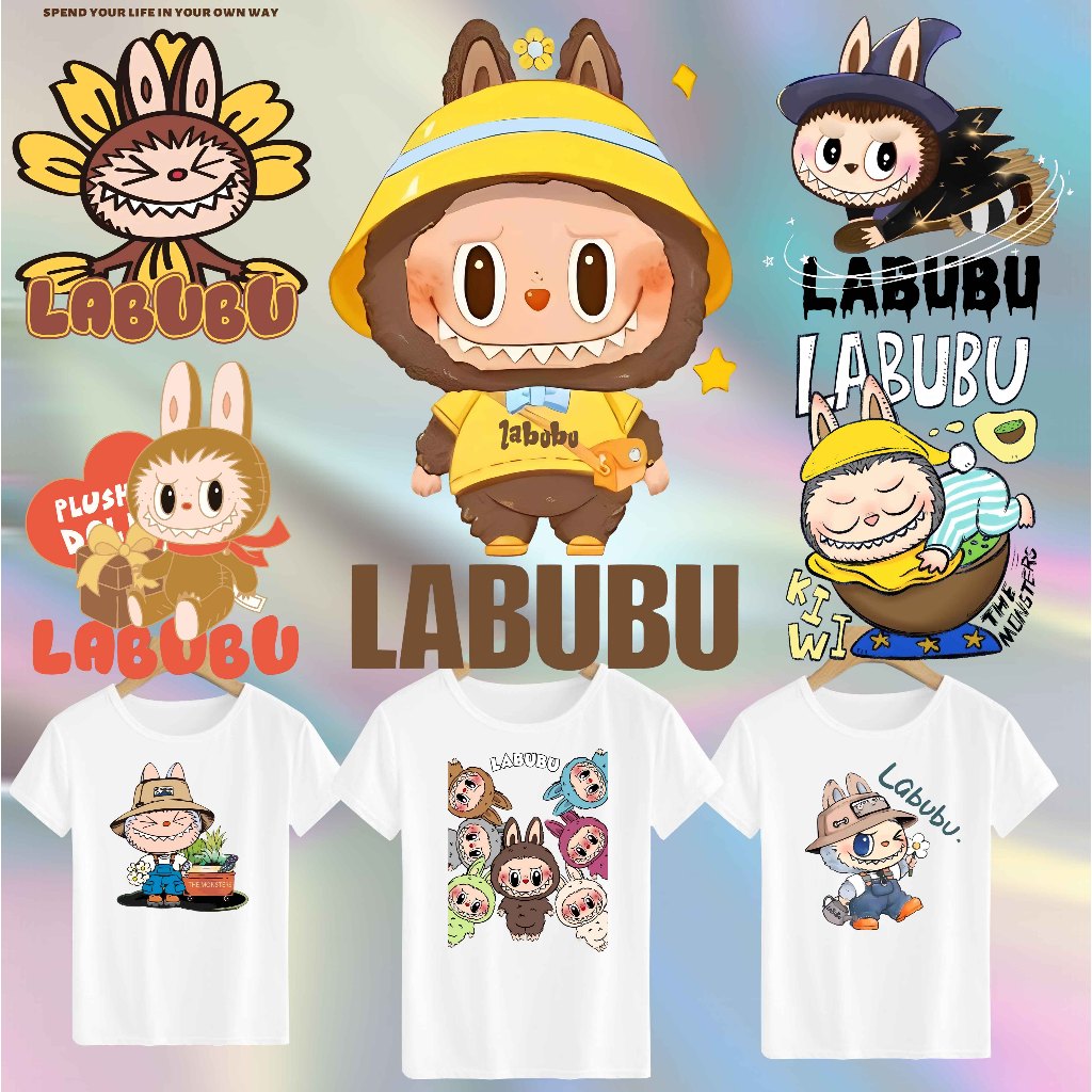 Jual SABLON STICKER DTF UKURAN 14CM TEMA LABUBU | Shopee Indonesia