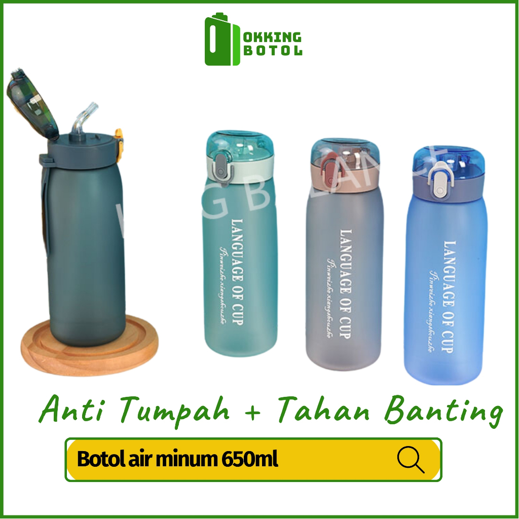 Jual BOTOL MINUM SPORT 550ml | BOTOL MINUM ANAK SEKOLAH PORTABLE BOTTLE ...