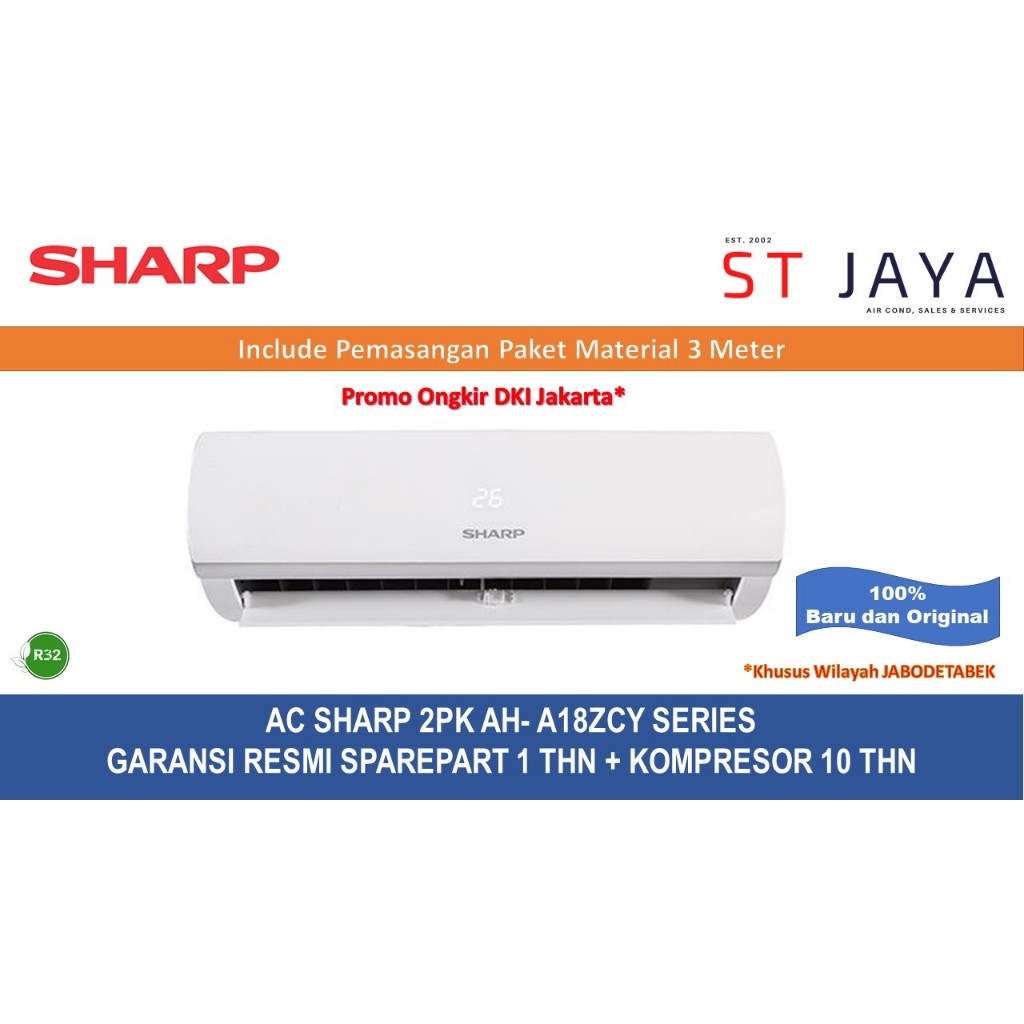 Jual Sharp AC 2 PK Terlengkap & Harga Terbaru Juli 2026 | Shopee Indonesia
