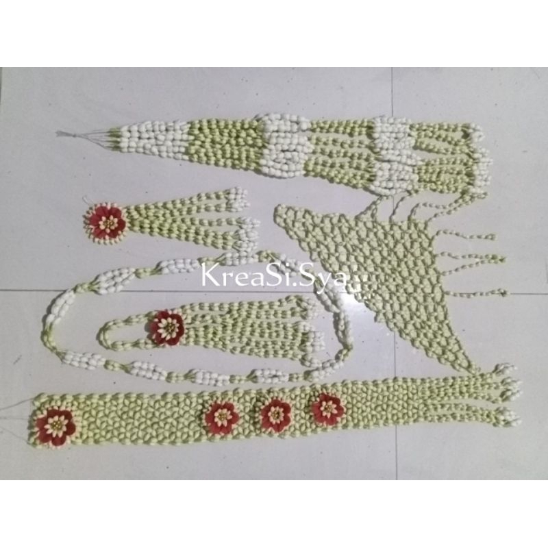 Jual Paket Hemat Ronce Melati Pengantin Akad + Set Pengantin Jawa Solo ...
