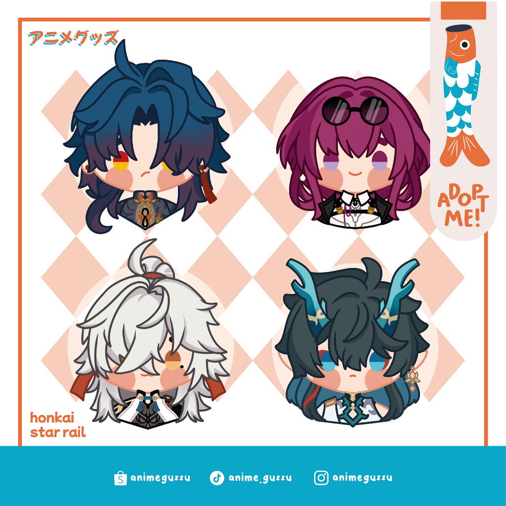 Jual ANIME GUZZU HONKAI STAR RAIL KEYCHAIN - KAFKA DANHENG BLADE ...