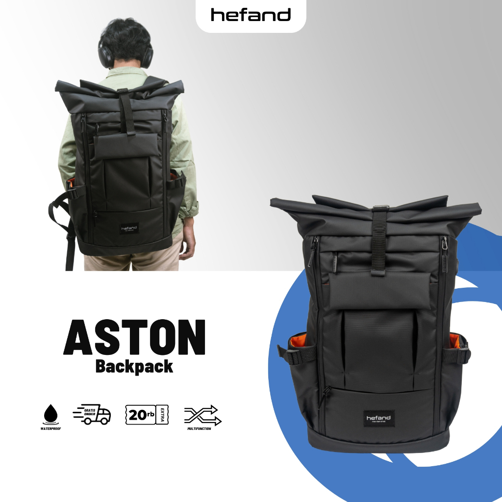 Jual Tas Ransel Pria Backpack Aston Tas Laptop Punggung Tas Travelling ...