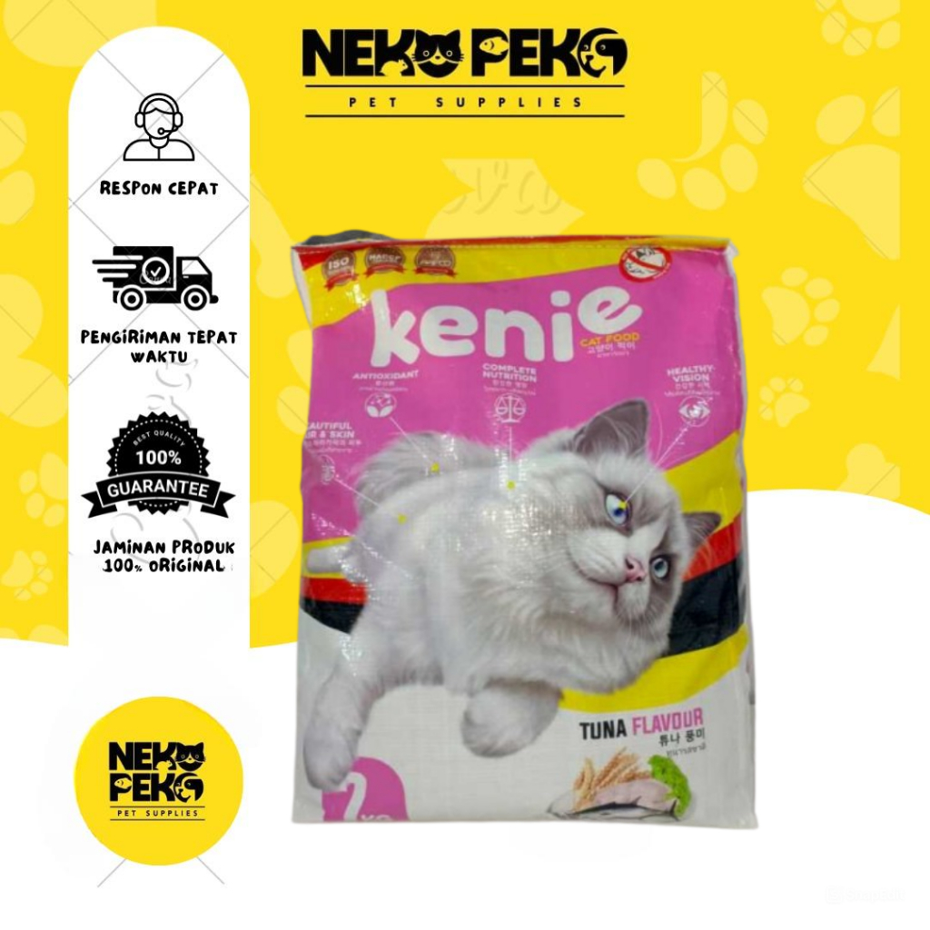 Jual Kenie Cat Food 7 KG / Makanan Kucing Premium | Shopee Indonesia