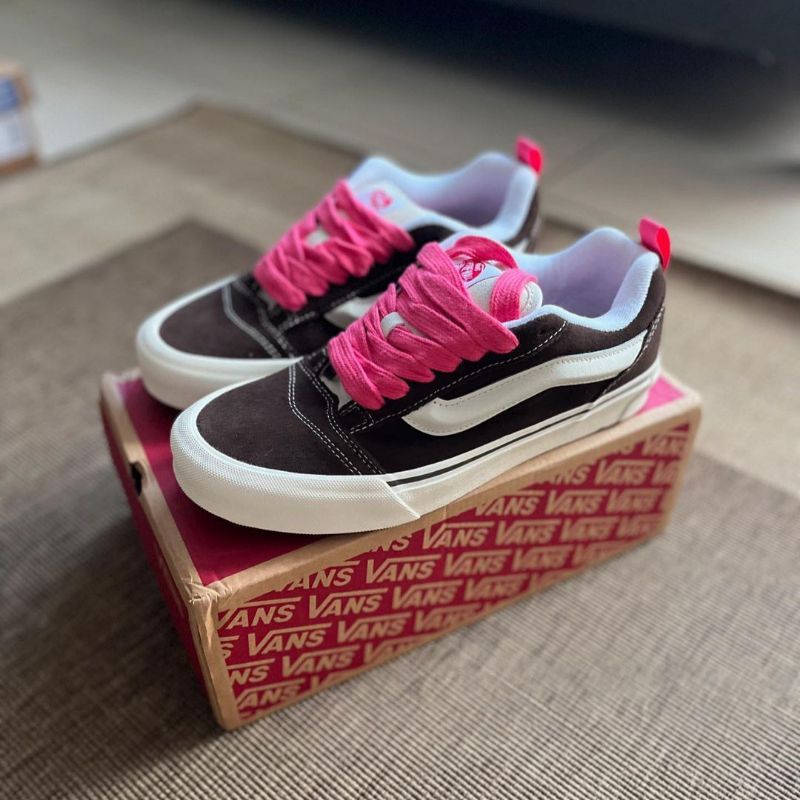 Jual Vans KNU SKOOL Retro Brown Original Resmi | Shopee Indonesia